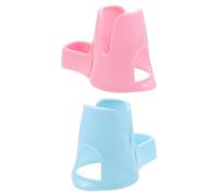 NOLITOY 2pcs Plastic Hamster Water Bottle Holder Kettle Rack for Rats and Gerbils, Easy to Install and Remove, Suitable for Daily Drinking in Assorted Colours