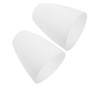 NOLITOY 2pcs Plastic Lamp Shades for Table Lamps White Middle Light Covers with Light Diffusion Easy to Install for Home and Hotel Ambient Lighting