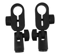 NOLITOY 2Pcs Plastic Microphone Clip Holders Adjustable Mic Stand Clips Compatible with Levitt Shock Mount for Precise Positioning and Vibration Reduction