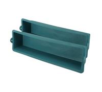 NOLITOY 2pcs Plastic Poultry Feeder Trough Small Long Pots Farm Livestock Feed Container for Chickens Pigs Sheep Cows Outdoor Use Easy to Clean