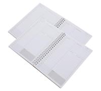 NOLITOY 2Pcs Portable Small Notepads with Kraft Cover Paper Convenient Note Pads for Daily Planning Organizing Scheduling Household and School Use