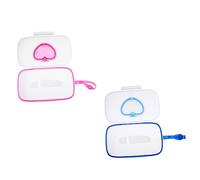 NOLITOY 2Pcs Portable Tissue Cases with Silicone Seal Reusable Wet Wipes Holder Box for Outdoor Travel Stroller Organizer Compatible Moisture-Lock Design