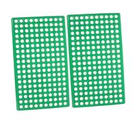 NOLITOY 2PCS Rabbit Cage Floor Mats with Ventilated Round Abs Plastic Foot Pads for Small Animals Hamsters Bunnies Rats Clean Waste Leakage Design