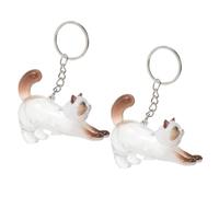 NOLITOY 2pcs Ragdoll Cat Hair Storage Box Keychain Pet Hair Fillable Memorial Keepsake Pendant for Animal Lovers Cute Cat Souvenir Accessory