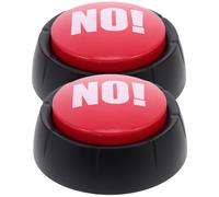 NOLITOY 2pcs Red Sound Button Party Prank Yes/no Voice Button Game Props for Stress Relief and Funny Party Games