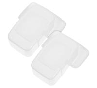 NOLITOY 2pcs Refillable Plastic Wipes Dispenser Box Tissue Holder Lightweight Pp Material with Lid Portable Storage Case for Nursery, Stroller, and Diaper Bag