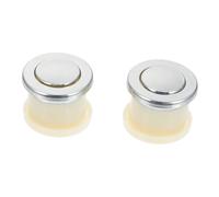 NOLITOY 2pcs Retractable Spring Furniture Knobs Zinc Alloy Embedded Cabinet Handles Smooth Touch Retractable Door Pulls for Home Cupboards