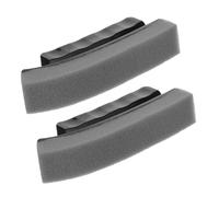 NOLITOY 2pcs Reusable Beard Trimmings Scrubber Brush for Sink with Soft Ergonomic Curved Sponge, Portable Multipurpose Utility Hair Styling Brushes for Home Use and Business Travel