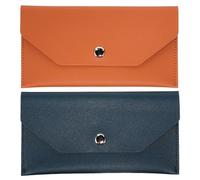 NOLITOY 2pcs Reusable Fake Leather Budget Envelope Pouch Mini Cash Wallet Organizer for Men Women Compact Money Bag for Efficient Financial Planning and Cash Protection