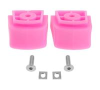 NOLITOY 2pcs Roller Skate Brakes Replacement Pink Non-Slip Brake Blocks with Screws Universal Safety Parts for Outdoor Skating Accessories