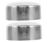 NOLITOY 2pcs Round Handrail End Caps for Wood Rail Plugs for Round Easy to Install Stair Railing Accessories Decorative and Secure Handrail Covers Suitable for Bannister Posts and Fence