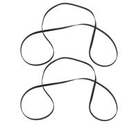 NOLITOY 2Pcs Rubber Flat Replacement Belts for Turntable Record Player Phonograph Drive Belt 460Mm Length X 4.5Mm Width Compatible with Project Turntable Accessories