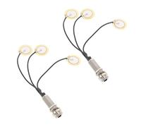 NOLITOY 2pcs Self Adhesive Piezo Pickup Acoustic Bass Contact Microphone for Electric Acoustic Guitars Portable Sound Amplifier with High Sensitivity Sensor Easy Installation for