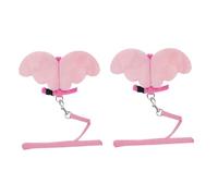 NOLITOY 2pcs Shape Cat Vest Harness Breathable Pet Chest Strap Lightweight for Tabby Cats and Grooming Use