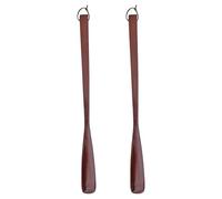 NOLITOY 2pcs Shoehorns for Old People Long Handled Wooden Shoe Lifters Lightweight Comfortable and Sturdy Shoe Horns at Home