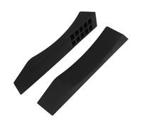 NOLITOY 2pcs Silicone Barbell Plate Loading Cushions for Deadlift with Floor Protection Mats, Quiet Weightlifting Plate Change Aids for Dumbbells, Anti-slip Black Wedges for Home Gym