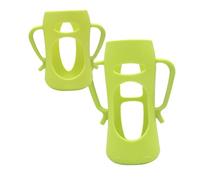 NOLITOY 2pcs Silicone Bottle Sleeves Anti-Slip Shockproof Protection Covers for Small and Large Bottles Breathable Washable Feeding Protector for Safety