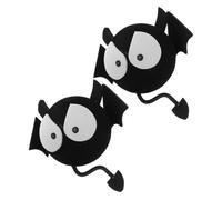 NOLITOY 2pcs Small Devil Bat Car Antenna Toppers Cute Cartoon Car Roof Decorations Vehicle Exterior Accessories Funny Halloween Antenna Decoration
