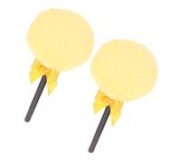 NOLITOY 2pcs Small Fluffy Makeup Powder Puff for Body Powder Setting Loose Dry Puff Refreshing Household Use