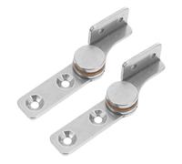 NOLITOY 2pcs Small Metal Damper Shaft Hinges with Damping Function for Wardrobe and Doors, Stainless Steel Material, Smooth and Quiet Door Operation, for Daily Use in Serene Home