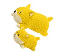 NOLITOY 2pcs Squeaky Latex Dog for Small Medium Dogs Interactive Puppy Chew Balls for Teething Training Soft Pet for Indoor Outdoor Play and Teeth Cleaning