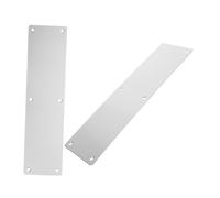 NOLITOY 2pcs Stainless Steel Fireproof Door Push Plates Anti-Scratch Metal Protection for Interior Exterior Doors Easy Install Modern Stylish Design Pet Friendly Surface