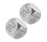 NOLITOY 2pcs Stainless Steel Food Decision for Multi-sided Meal Choice Decider Reusable Dinner Game for Stress Relief and Fun Dining Gift for Soulmates and Friends