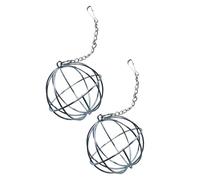 NOLITOY 2Pcs Stainless Steel Hanging Rabbit Feeder Grass Rack Balls Hay Dispenser for Guinea Pigs Chinchillas and Pets Rack for Feeding Pasture and Alfalfa