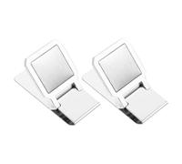 NOLITOY 2pcs Stainless Steel Money Clips Practical Money Clip with Compact Design Not Fragile for Cash and Office Use Stylish and Sleek