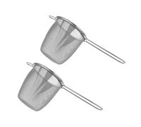 NOLITOY 2pcs Stainless Steel Tea Infusers with Fine Mesh Strainers for Loose Leaf Tea Brewing Material Capacity Filters and Pot Strainer Use