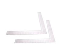 NOLITOY 2pcs Tailor Ruler Clear Right Angle Sewing Measuring Tool for Fabric Pattern Design and Crafting Durable Portable Rulers for Precise Garment Cutting