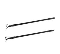 NOLITOY 2pcs Telescopic Curtain Pull Rod Curtain Rod Draw Blind Tilt Wand Drapery Pull Adjustable for Adjustable Telescopic Aluminum Alloy Black