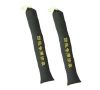 NOLITOY 2pcs Thickened Flood Protection Sandbags Heavy Duty Canvas Flood Control Bags with Drawstring for Emergency Water Blocking and Hurricane Defense in Communities and Construction