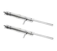 NOLITOY 2Pcs Thickened Stainless Steel Door Bolt Latch Heavy Duty Slide Lock for Cabinet Doors Barn Gates Home Security Anti-Deformation Easy Installation