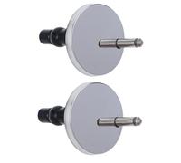 NOLITOY 2pcs Toilet Seat Screws with Hinges and Rubber Pads Replacement Fixings for Standard Toilet Lids Installation Hardware for Bathroom Maintenance