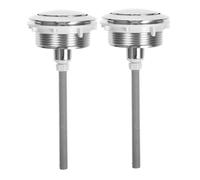 NOLITOY 2pcs Toilet Water Tank Push Button Single Flush Abs Rust Resistant Toilet Tank Button Replacement for Closestool Bathroom Accessories