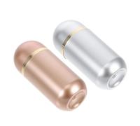NOLITOY 2pcs Travel Pill Bottles Portable Small Medicine Containers Lightweight Pocket Organizer for Supplements and Jewelry Storage Plastic Pill Cases for Purse