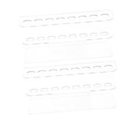 NOLITOY 2pcs Tweezers Display Holder Nail Art Pen Rack Plastic Nail Stand Display Stand 6-hole Tweezers Rack Shelf Lash Extension Storage Transparent