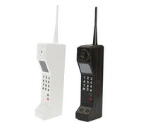 NOLITOY 2pcs Vintage Telephone Ornament Retro Brick Cell Phone Prop Compact Old Fashioned Model for Home Office Decor Party Decorations