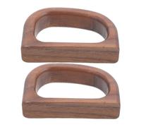 NOLITOY 2pcs Walnut Wood Mug Handles Replacement for Coffee Cups and Tea Mugs Ergonomic Smooth Finish Wooden Espresso Cup Handles and Easy to Clean Accessories for Home Office and Coffee