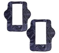 NOLITOY 2pcs Waterproof Tiller Panel Rainproof Cover for Mobility Scooter and Electric Scooter Control Panels, Dustproof Oxford Cloth with PVC, Outdoor Use, Navy Colour