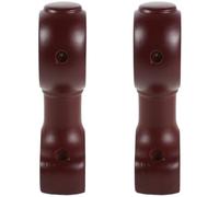 NOLITOY 2pcs Wood Curtain Rod Brackets Wall Mounted for 36mm Poles Decorative Roman Rod Base Holders with Heavy Duty Support for Home and Office Window Treatments