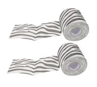 NOLITOY 2pcs Zebra Print Toilet Paper Stylish Animal Patterned Bathroom Tissue for Household Use Space-Saving Design with Unique Texture for Practical and Decorative Bathroom Upgrade