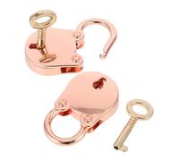 NOLITOY 2Set Mini Metal Padlocks with Keys Vintage Style Bear Shaped Small Locks for Suitcase Jewelry Box Diary Book Durable Privacy Protection for Travel and Storage