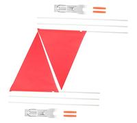 NOLITOY 2Sets Portable Bike Safety Flags for Durable Tear Resistant Bicycle Flags with High Visibility Lightweight Flags for Trailers Scooters and Karts