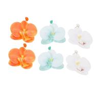 NOLITOY 3 Pairs Floral Dangle Earrings Lightweight Butterfly Orchid Design Colorful Boho Jewelry for Women Summer Beach Holiday Hawaiian Party Accessory