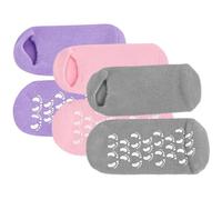 NOLITOY 3 Pairs Gel Spa Socks for Dry Feet Moisturizing Foot Covers with Anti-Slip Cotton Blend for Supple Skin Repair Soft Warm Lotion Socks for Sleeping and Crack Prevention Suitable for