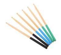 NOLITOY 3 Pairs Maple Wooden Drumsticks Non Slip Percussion Practice Sticks for Professional and Beginner Drummers Compatible with Electronic and Acoustic Drum Kits