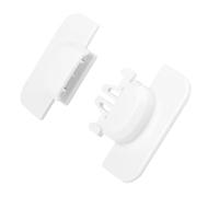 NOLITOY 3 Pcs Safety Locks White Self Adhesive Childproof Cabinet Locks for Cupboards Refrigerator Easy Install No Drilling Finger Trap Protection