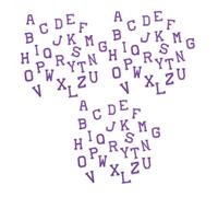 NOLITOY 3 Sets Felt Letters Stickers Message Board Letters Sign Patches Embroidered Applique Patches Jackets Sewing Stickers Purple